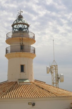 Akdeniz'de Cullera deniz feneri, Valencia, İspanya