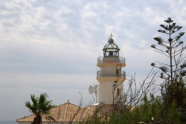 Akdeniz'de Cullera deniz feneri, Valencia, İspanya