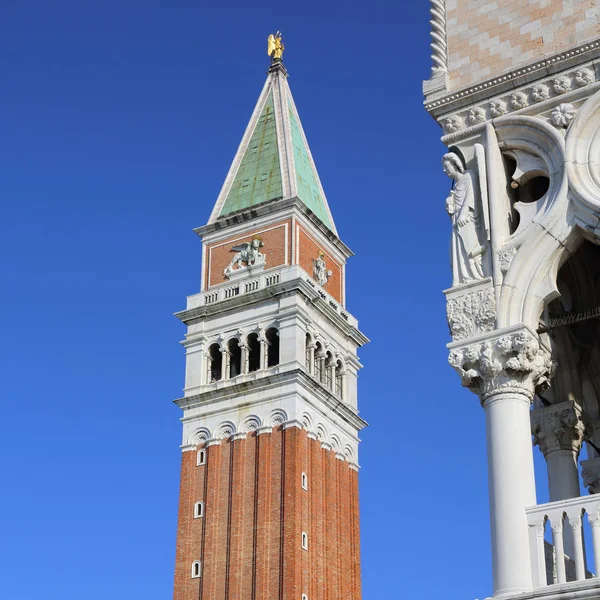 Venedig Italien April 2019 Der Turm Der Kathedrale Von Mark — Stockfoto