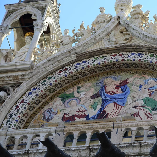 Venecia Italia Abril 2019 Detalles Catedral San Marcos Venecia Italia — Foto de Stock