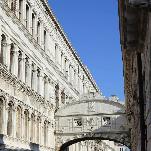 Venecia Italia Abril 2019 Puente Los Suspiros Ponte Dei Sospiri — Foto de Stock