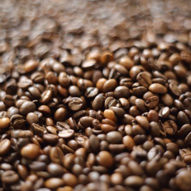 Fasulye bulanık arka planda. Defocus (ya da seçili odak) kahve dokusu. 