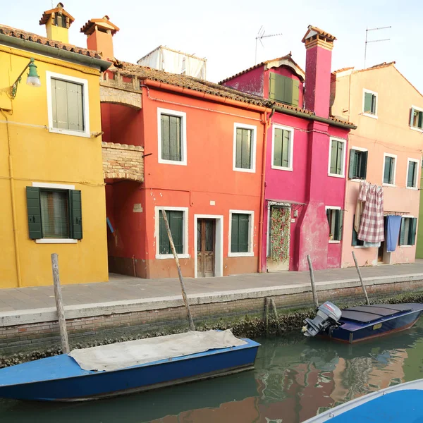 Burano Veneto Italy April 2019 Colorful Burano Island Sunset — Stock Photo, Image