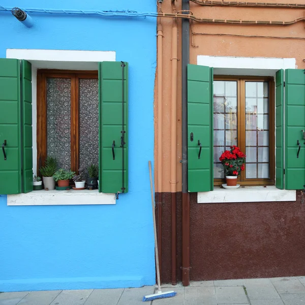 Burano Veneto Italië April 2019 Kleurrijk Eiland Burano Bij Zonsondergang — Stockfoto