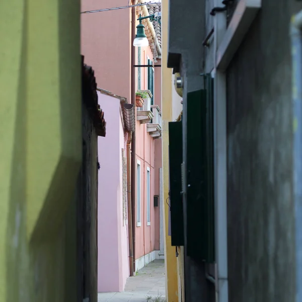 Burano Wenecja Euganejska Włochy Kwietnia 2019 Kolorowa Wyspa Burano Zachodzie — Zdjęcie stockowe