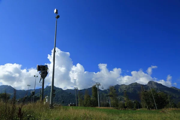 Cable Lift Mountains Sochi Russian Federation — Stock Photo, Image