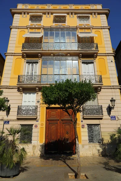 Beaux Bâtiments Anciens Valence Espagne Détails Architecture Intéressants Siesta Pas — Photo