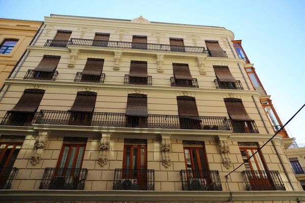 Belos Edifícios Antigos Valência Espanha Detalhes Interessantes Arquitetura Siesta Não — Fotografia de Stock