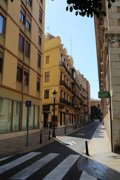 Prachtige Oude Gebouwen Valencia Spanje Interessante Architectuurdetails Een Siesta Geen — Stockfoto