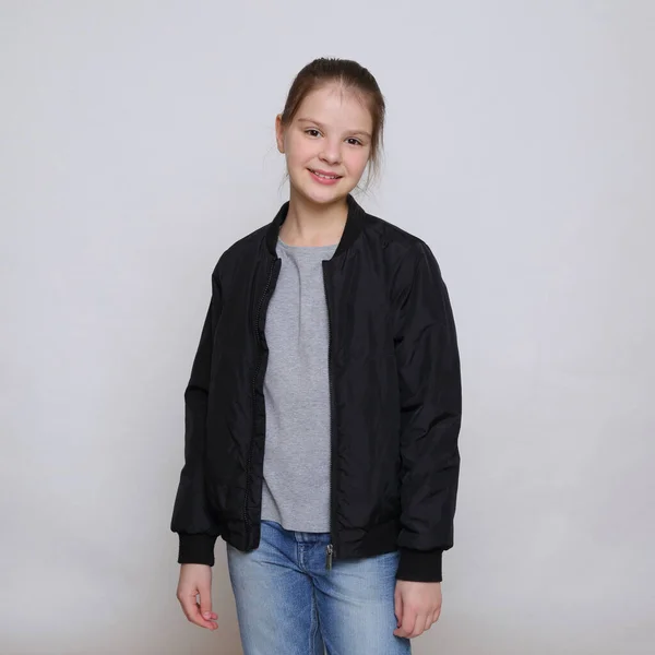 Beautirul Studio Portrait Von Europäisch Kaukasischen Teen Girl — Stockfoto