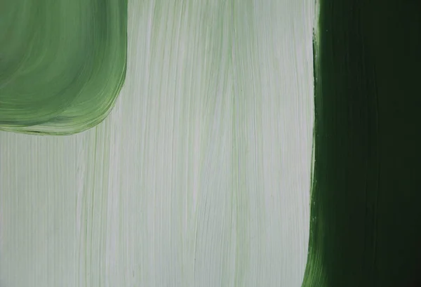 Gröna Och Vita Färger Konstverk Samtida Konstverk För Väggdekoration Gouachemålningar — Stockfoto