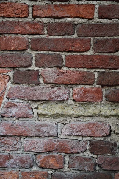Echte Oude Bakstenen Muur Textuur Achtergrond — Stockfoto