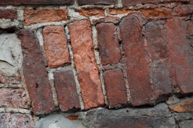 Gerçekten eski tuğla duvar desenli arka plan