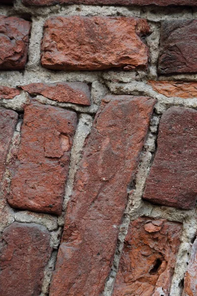 Echte Oude Bakstenen Muur Textuur Achtergrond — Stockfoto