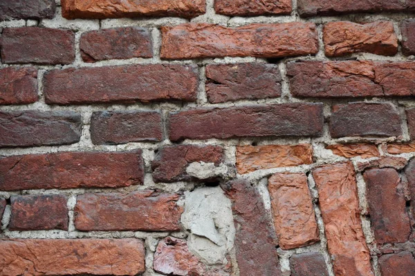 Echte Oude Bakstenen Muur Textuur Achtergrond — Stockfoto