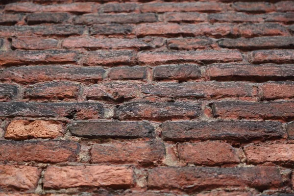 Echte Oude Bakstenen Muur Textuur Achtergrond — Stockfoto