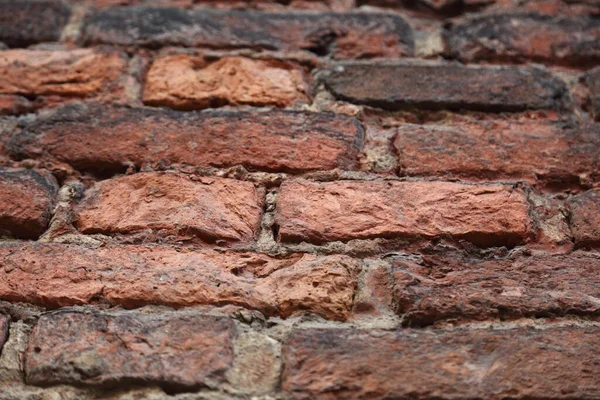 Echte Oude Bakstenen Muur Textuur Achtergrond — Stockfoto