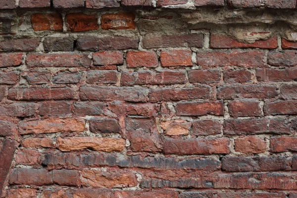 Echte Oude Bakstenen Muur Textuur Achtergrond — Stockfoto