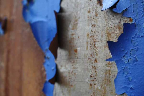 Outdoor Image Textured Background Rusty Metal Peeling Paint — Stock Photo, Image