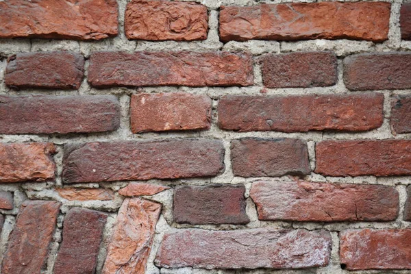 Echte Oude Bakstenen Muur Textuur Achtergrond — Stockfoto