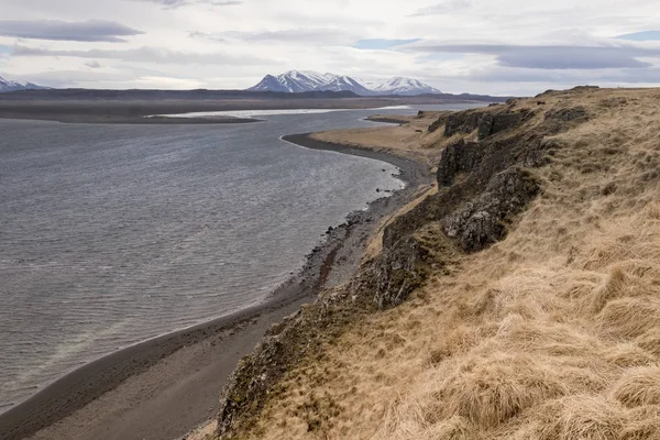 Aussichtspunkt Zur Bucht Von Hnafli Island — Stockfoto