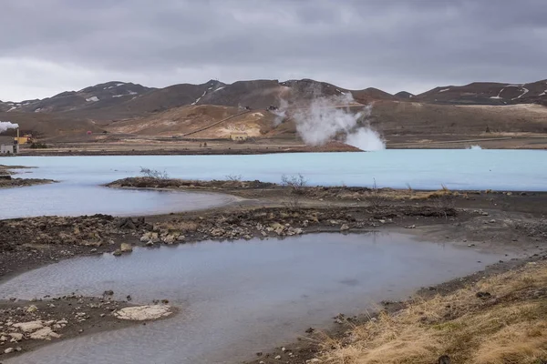 Heiße Quellen Der Nähe Des Myvatn Sees Island — Stockfoto