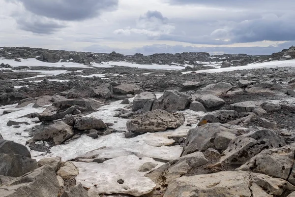 Eine Felsige Landschaft Island — Stockfoto