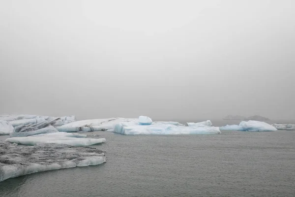 A glacier melting in southern Iceland