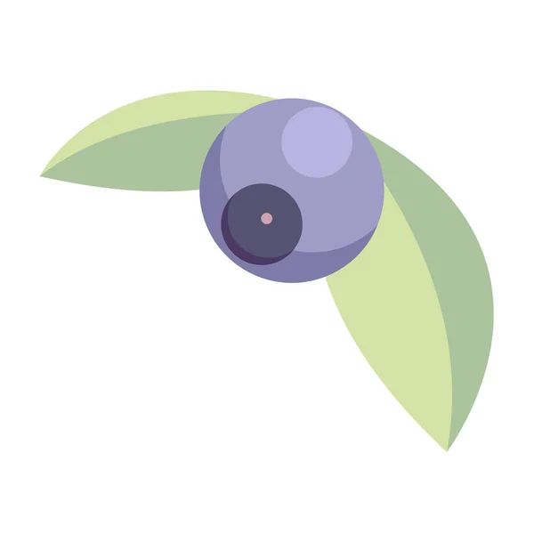 Blueberry basit logo tasarım konsepti. Orman meyve yaratıcı sembol şablonu. Vektör çizimi — Stok Vektör
