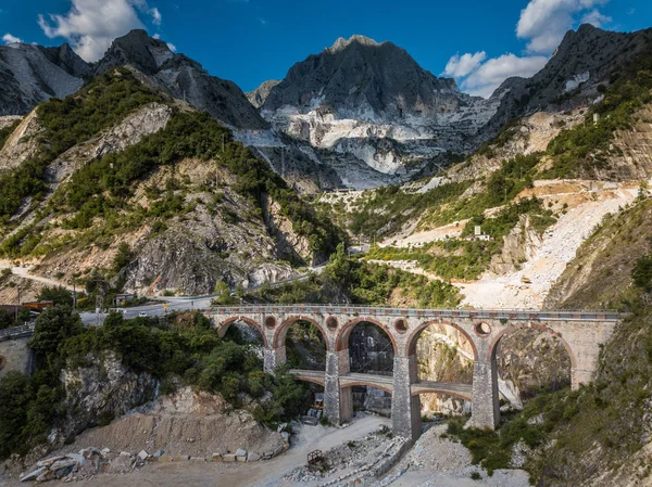 Das Dorf Colonnata Und Die Berge Von Carrara Massa Carrara — Stockfoto