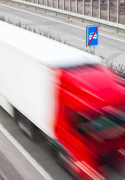 Straßenverkehr Bewegung Verschwommen Autos Auf Der Autobahn — Stockfoto