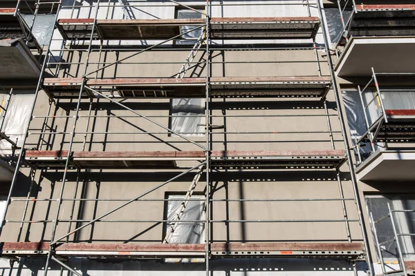 Edificio Residencial Sitio Construcción — Foto de Stock