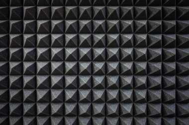 Ses geçirmez kaplama yakın çekim köpük. Kayıt stüdyosu ayrıntıları