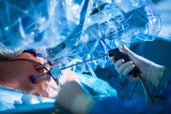 Unbekannter Patient Der Sich Einer Operation Unterzieht Keine Gesichter Flacher — Stockfoto