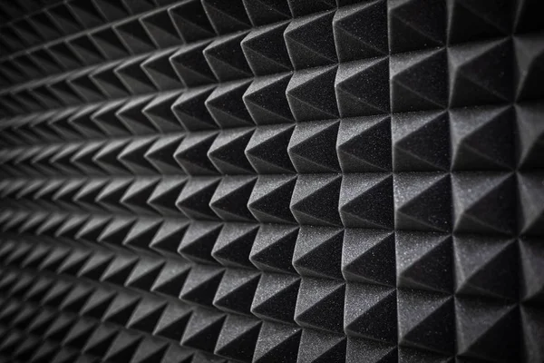 Αφρός Sound Proofing Επίστρωση Close Ηχογράφηση Studio Λεπτομέρειες — Φωτογραφία Αρχείου