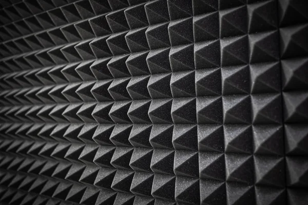 Αφρός Sound Proofing Επίστρωση Close Ηχογράφηση Studio Λεπτομέρειες — Φωτογραφία Αρχείου