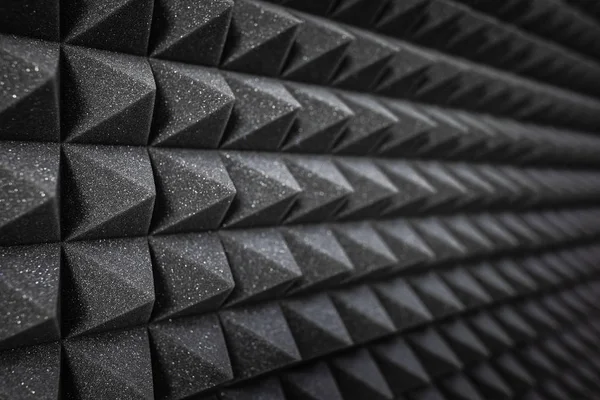 Αφρός Sound Proofing Επίστρωση Close Ηχογράφηση Studio Λεπτομέρειες — Φωτογραφία Αρχείου