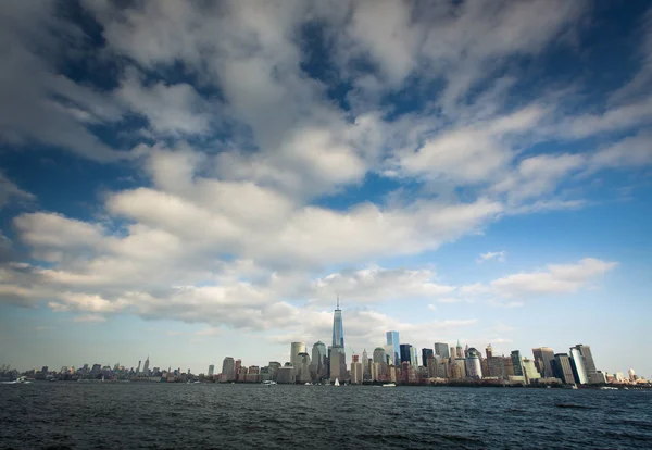 Utsikt Över Nedre Manhattan Från Liberty State Park — Stockfoto