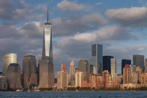 Kilátás Alsó Manhattanre Liberty State Parkból — Stock Fotó