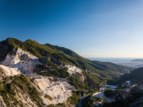 Aldeia Colonnata Montanhas Carrara Massa Carrara Toscana Itália — Fotografia de Stock