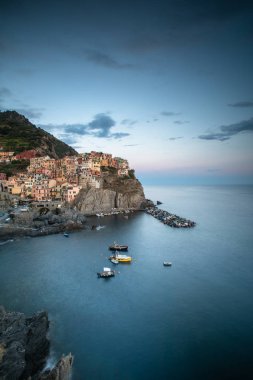 Manarola Köyü, Italya 'nın Cinque Terre Sahili
