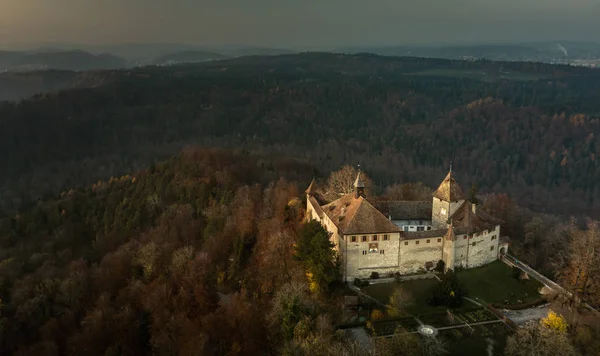 Castelo de Kyburg localizado entre Zurique e Winterthur, Suíça — Fotografia de Stock