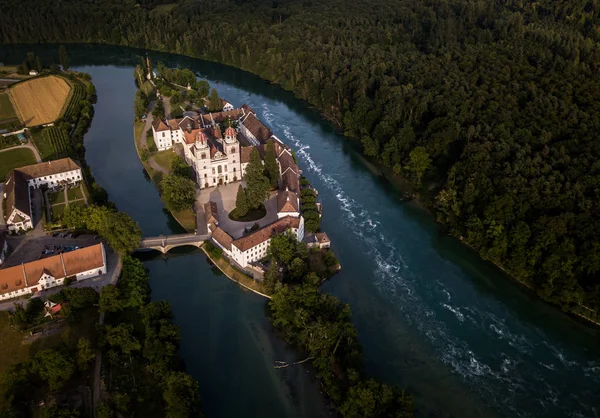 Kloster Rheinau-Kanton Zurych, Szwajcaria — Zdjęcie stockowe