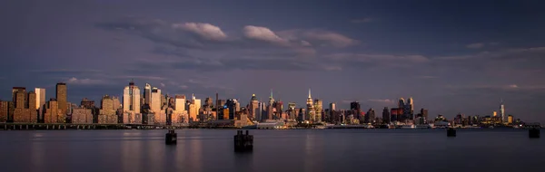 Lower Manhattan Vue du New Jersey — Photo