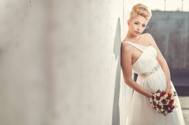 güzel gelin ona düğün gününde