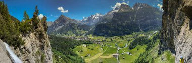 Kandersteg - amazing vacation destination in the Swiss Alps, Switzerland clipart