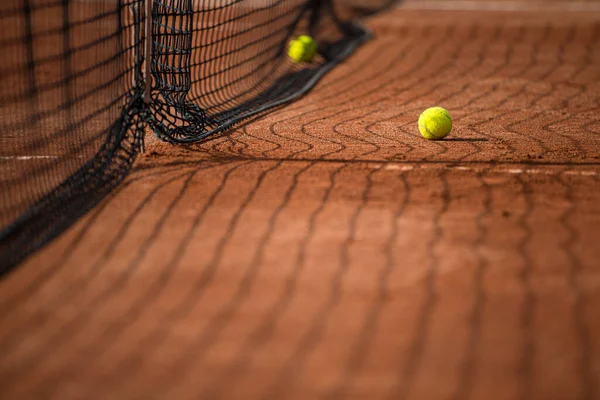 Tenis Kortu Tenis Topu — Stok fotoğraf