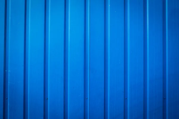 蓝色金属墙 现代设计背景 蓝色衬底 — 图库照片