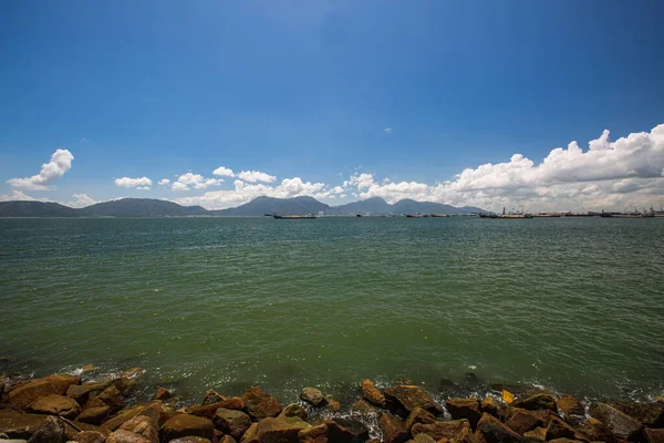 Tuen Mun Krajobraz Przybrzeżny Hongkongu — Zdjęcie stockowe