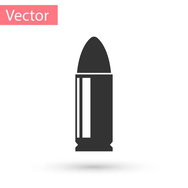 Grey Bullet icon isolated on white background. Vector Illustration — Stock Vector
